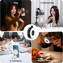 Carregar imagem no visualizador da galeria, Mini Luz LED Magnética para Fotos e Vídeos no Celular