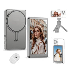 Telefone Vlog Selfie Monitor Tela Montagem Magnética Para Câmera Traseira