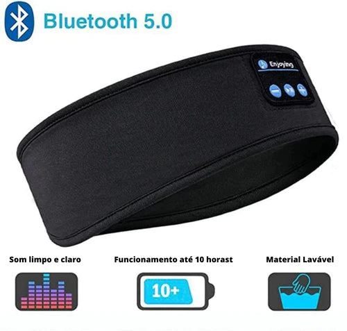 Faixa Com Fone Bluetooth Pra Dormir